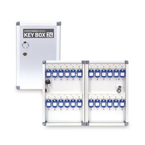 최고급 열쇠보관함_24P [KEY BOX] 고급 알루미늄재질 / 키박스 주차장 경비실 열쇠함 키보관함